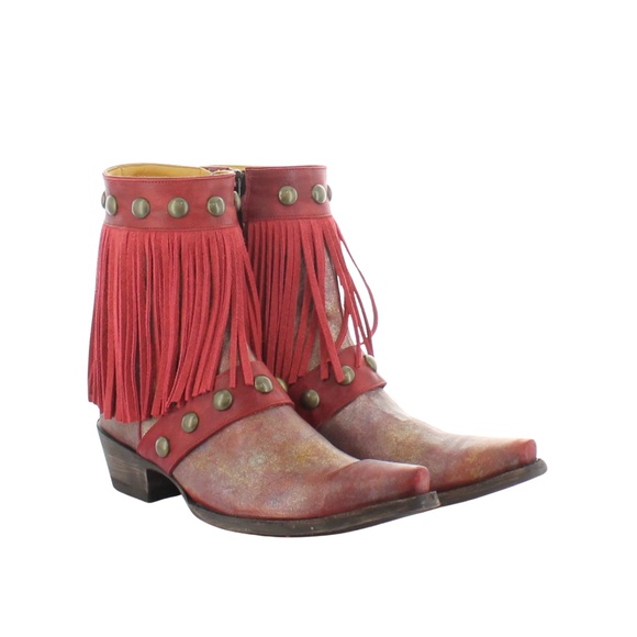 MAYRA BIS |WOMENS| Old Gringo Milan Fringes Red- Old Gringo Cowboy Boots